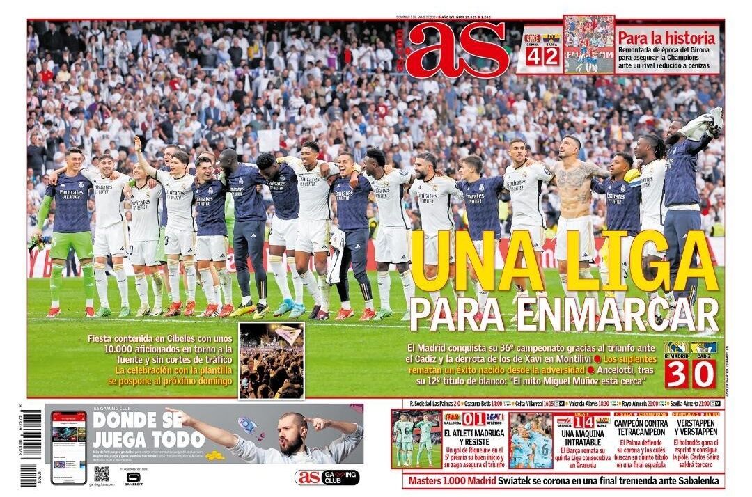 روزنامه آ اس| لیگی برای قاب کردن روزنامه آ اس| لیگی برای قاب کردن