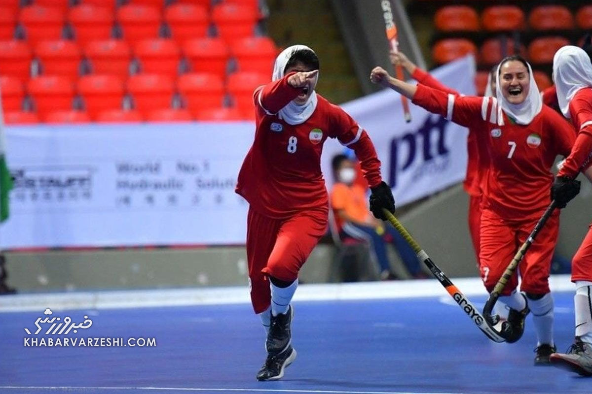 شروع طوفانی هاکی زنان ایران در آسیا شروع طوفانی هاکی زنان ایران در آسیا