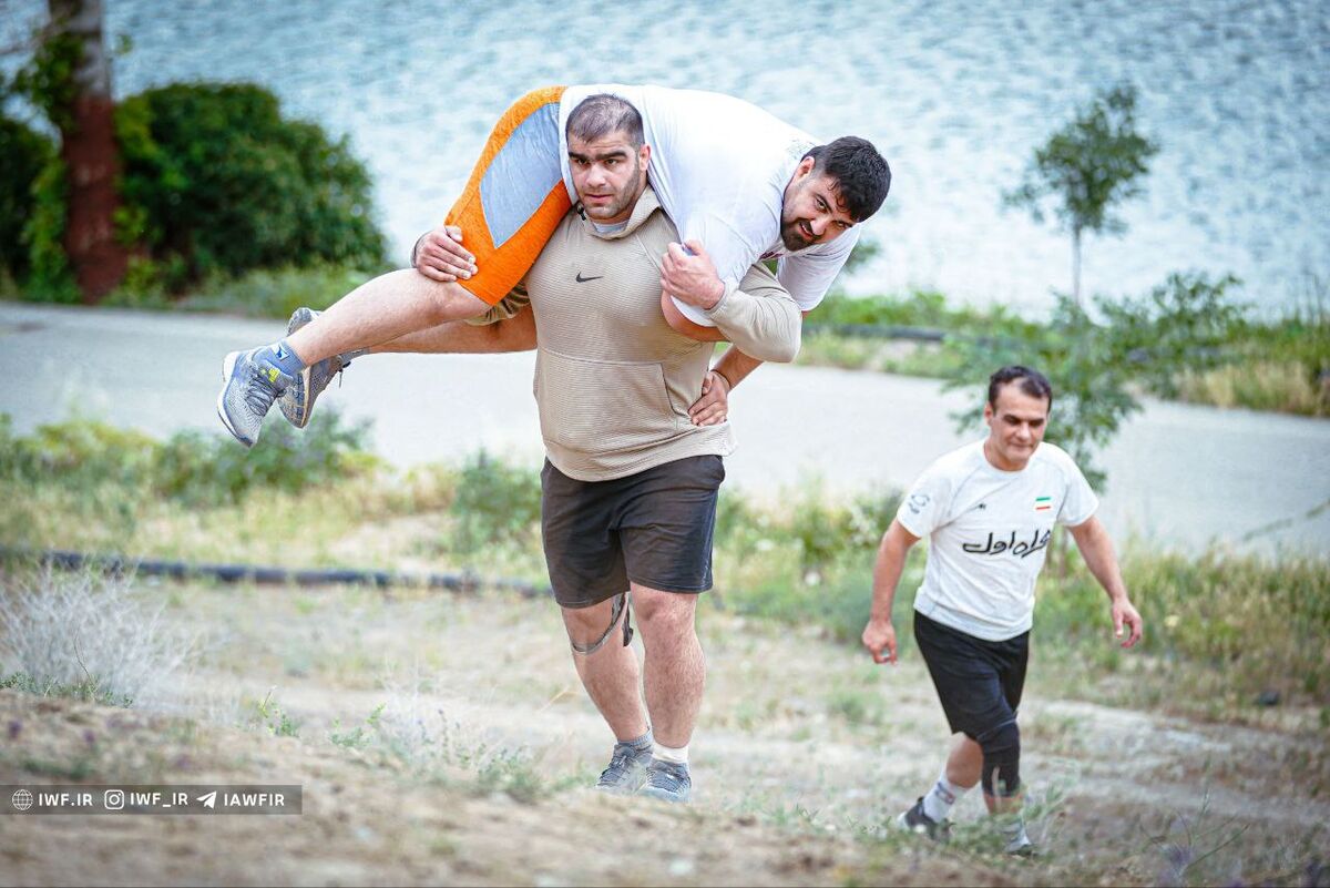 تصویری فراواقعی از تمرینات آمادهسازی غول کشتی ایران