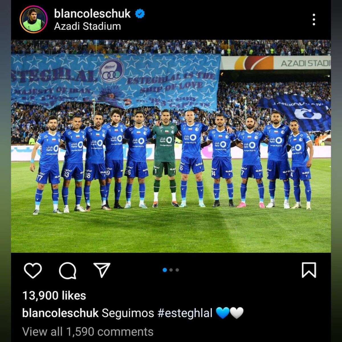 عکس| خط و نشان بلانکو برای رقبای استقلال