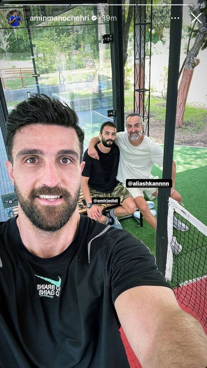 عکس| سوپراستار سینما با یک استقلالی همبازی شد