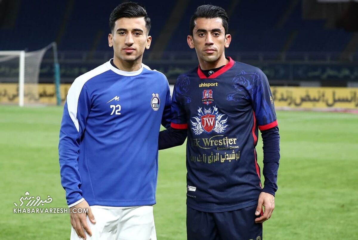 نبرد دوباره دو برادر در دیدار استقلال - نساجی +عکس