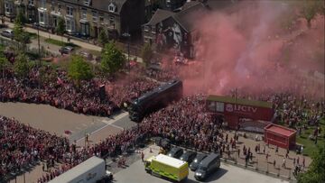 ویدیو| استقبال باورنکردنی هواداران لیورپول از اتوبوس سرخ‌ها/ بدرقه کلوپ به زیباترین شکل ممکن