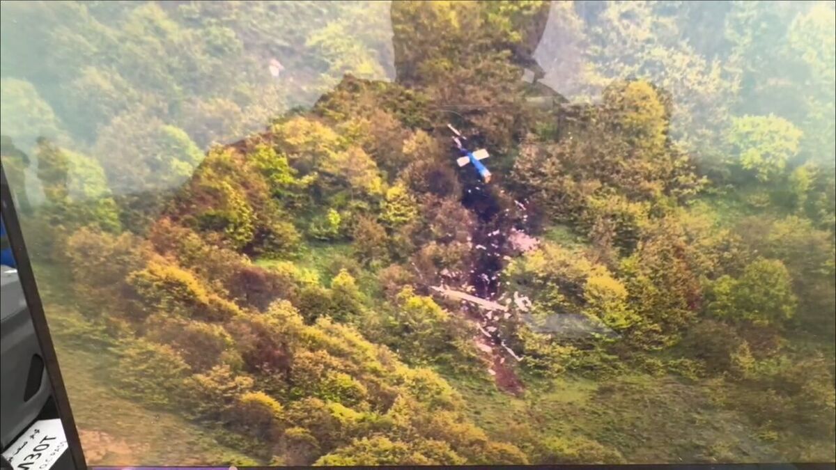 عکس| محل شهادت ابراهیم رئیسی مشخص شد/ اولین تصویر از هلیکوپتر سقوطکرده رئیسجمهور