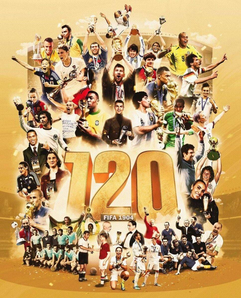 FIFA جشن گرفت؛ شمع ۱۲۰ سالگی فوت شد +عکس