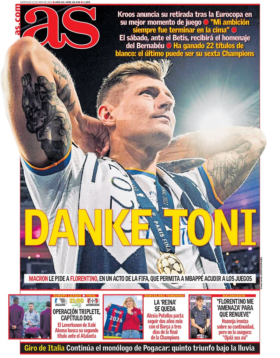 روزنامه آ اس| مرسی تونی روزنامه آ اس| مرسی تونی