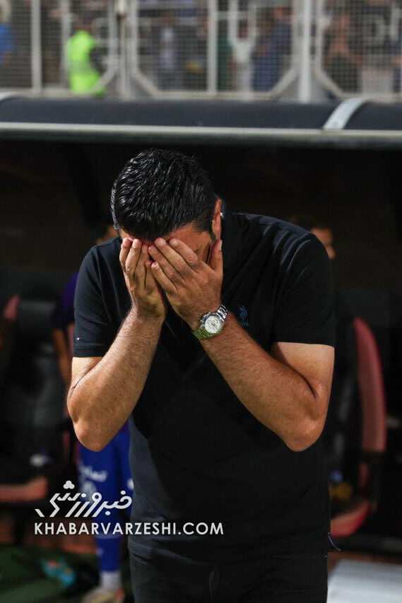 عکس| آه و حسرت نکونام در شب رویایی پرسپولیس