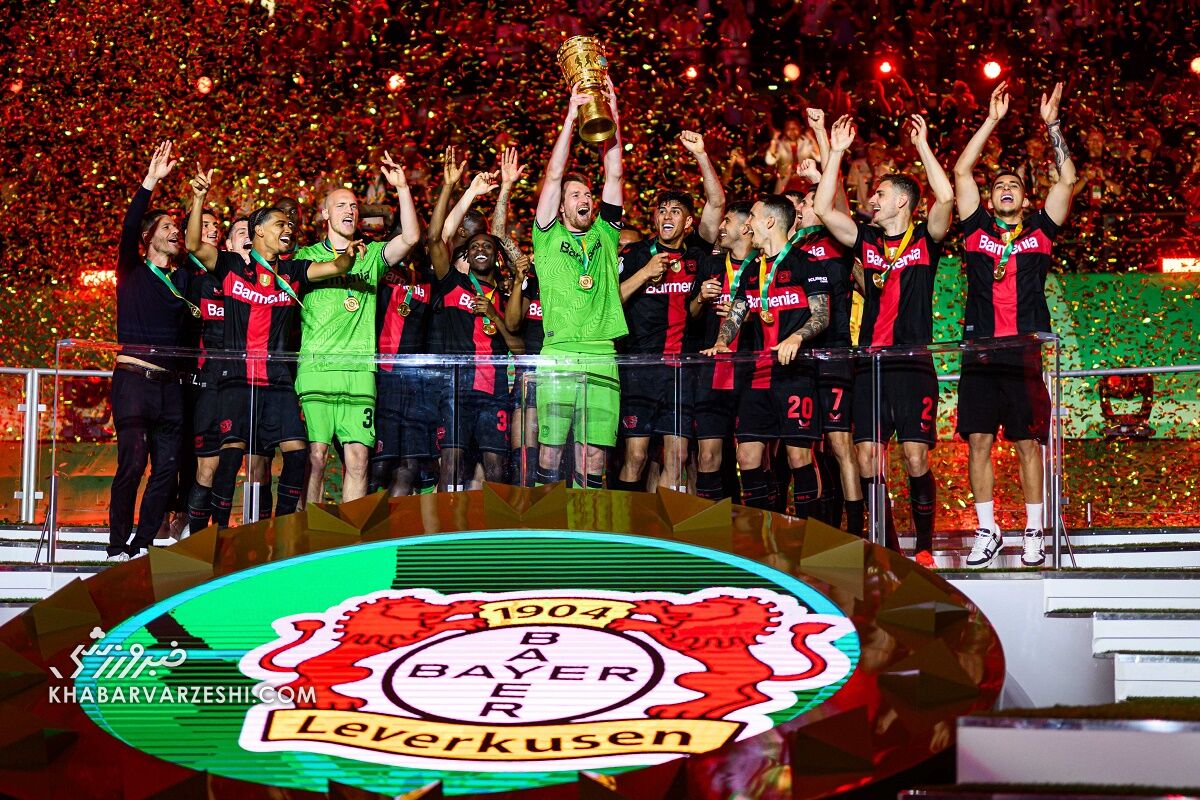 فتح دوگانه توسط آلونسو؛ لورکوزن قهرمان جام حذفی آلمان شد فتح دوگانه توسط آلونسو؛ لورکوزن قهرمان جام حذفی آلمان شد