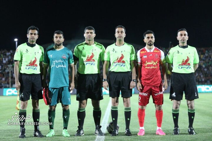 امیرمسعود سرآبادانی، امید عالیشاه و موعود بنیادیفر (داور)؛ شمس آذر - پرسپولیس