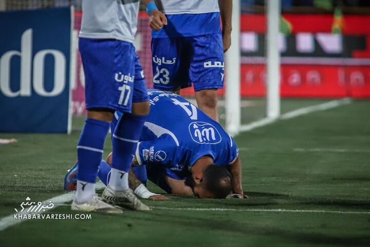 شادی گل روزبه چشمی؛ استقلال - گلگهر