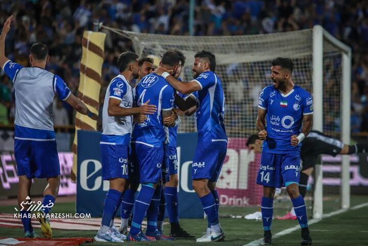 شادی گل روزبه چشمی؛ استقلال - گلگهر