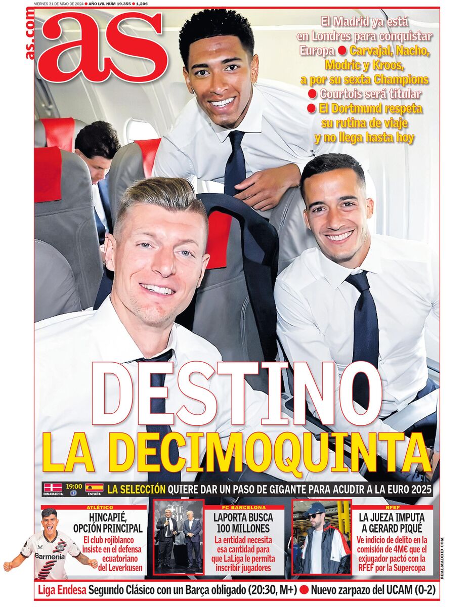 روزنامه آ اس| مقصد: پانزدهمی روزنامه آ اس| مقصد: پانزدهمی