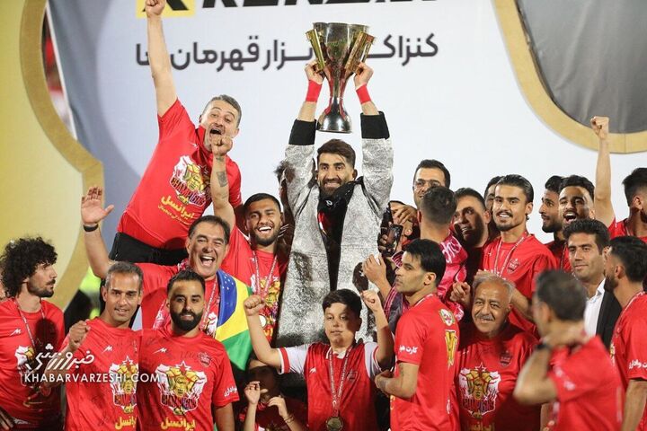 علیرضا بیرانوند؛ جشن قهرمانی پرسپولیس در لیگ برتر ایران 1403-1402