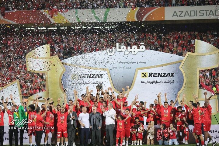 جشن قهرمانی پرسپولیس در لیگ برتر ایران 1403-1402