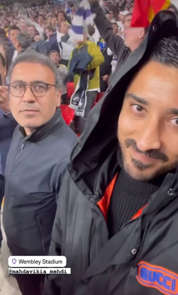 عکس| دو ستاره محبوب تیم ملی تماشاگر ویژه قهرمانی رئال در لندن