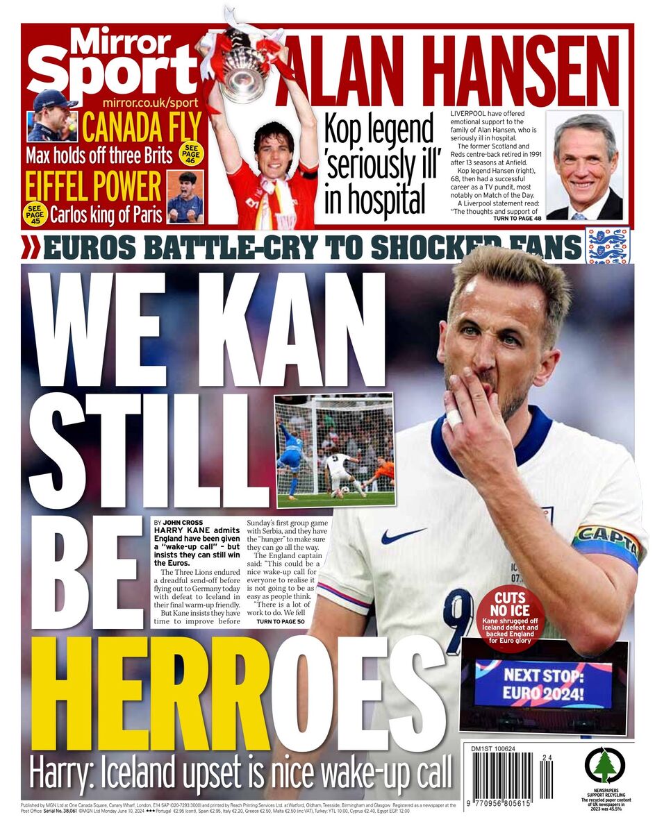 روزنامه میرر| ما هنوز میتوانیم قهرمان باشیم روزنامه میرر| ما هنوز میتوانیم قهرمان باشیم