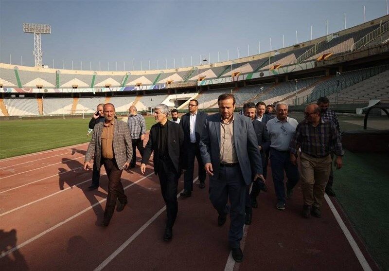 وزیر ورزش به استادیوم آزادی سر زد