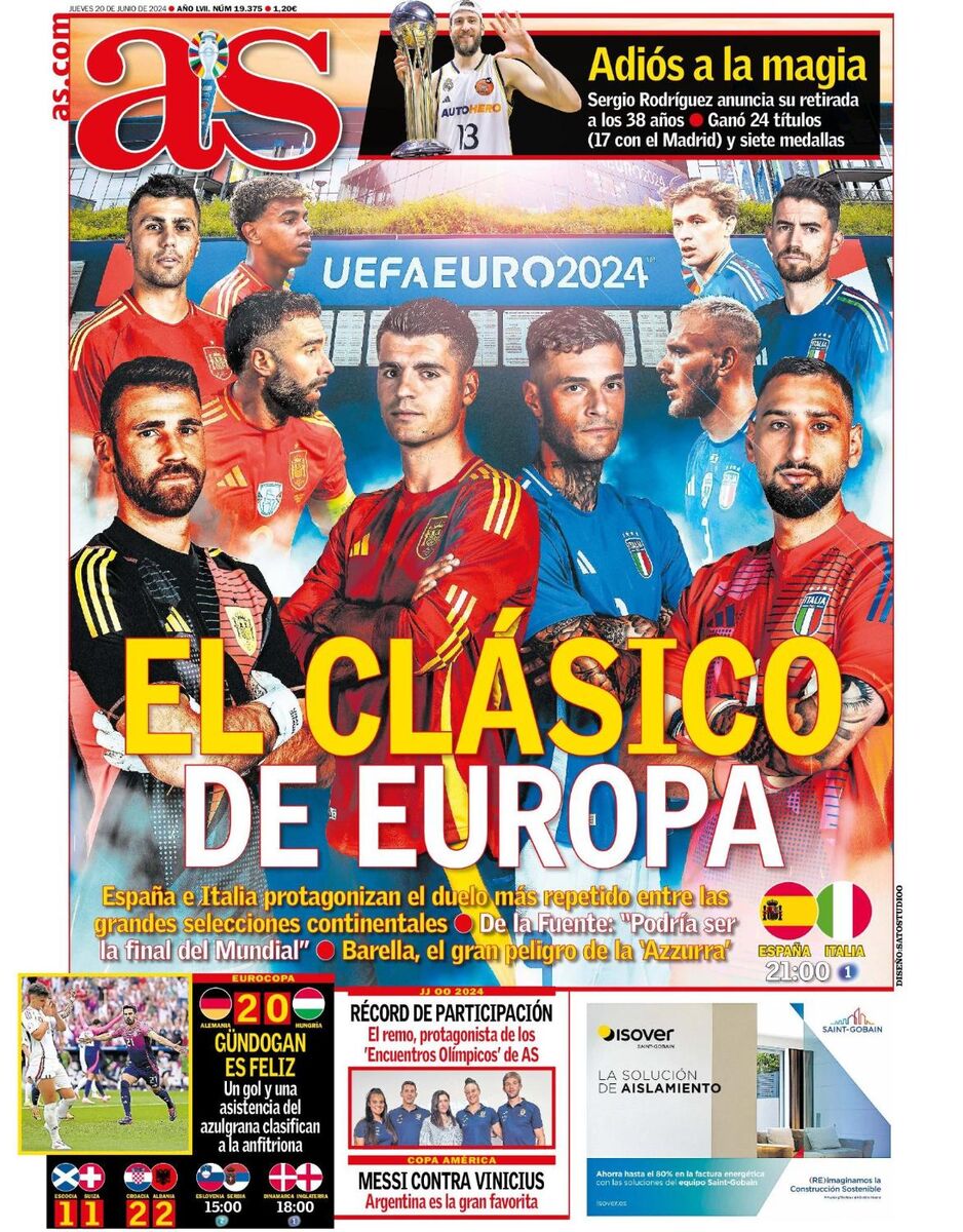 روزنامه آ اس| الکلاسیکوی اروپایی روزنامه آ اس| الکلاسیکوی اروپایی