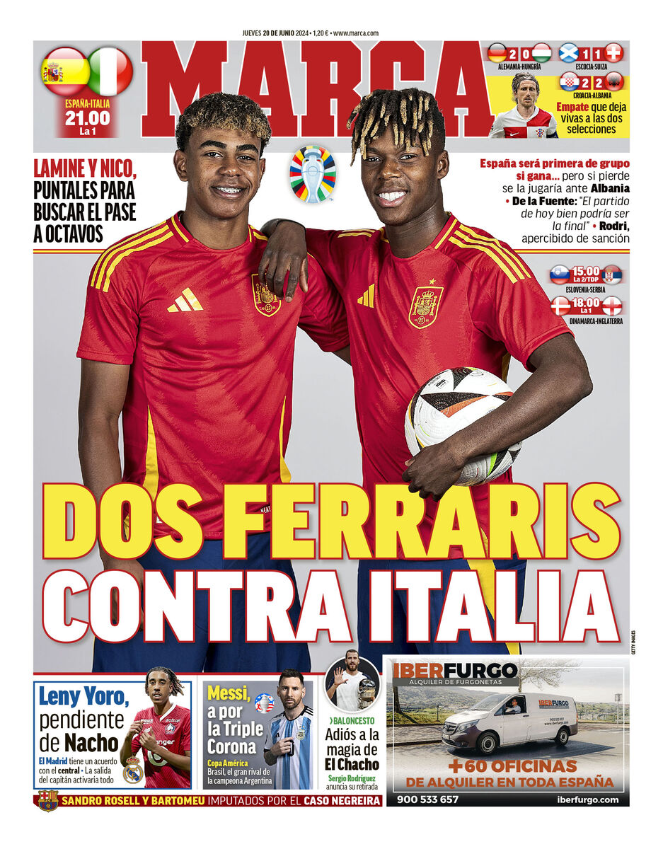 روزنامه مارکا| دو فِراری مقابل ایتالیا