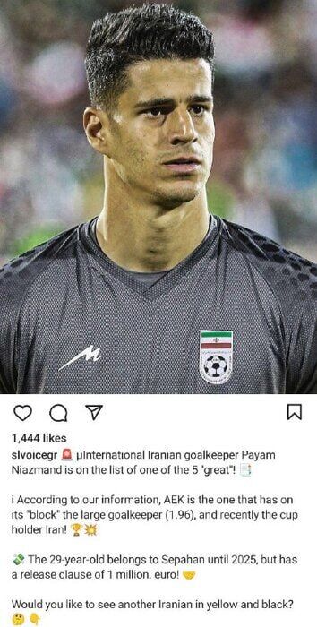 پیشنهاد اروپایی برای دروازهبان تیم ملی +عکس