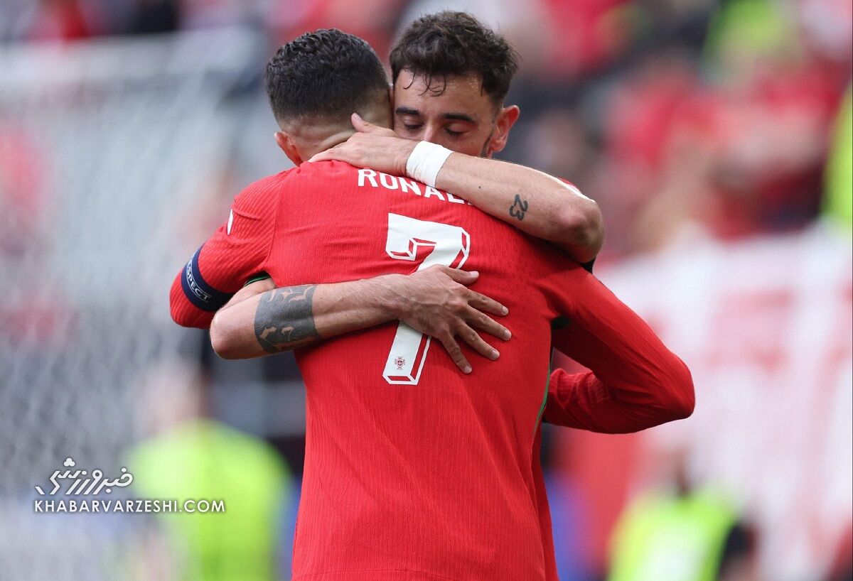 پشت پرده حرکت فداکارانه رونالدو در یورو ۲۰۲۴/ CR7 به خاطر یک دختر تکبهتک را به برونو پاس داد؟ +تصاویر