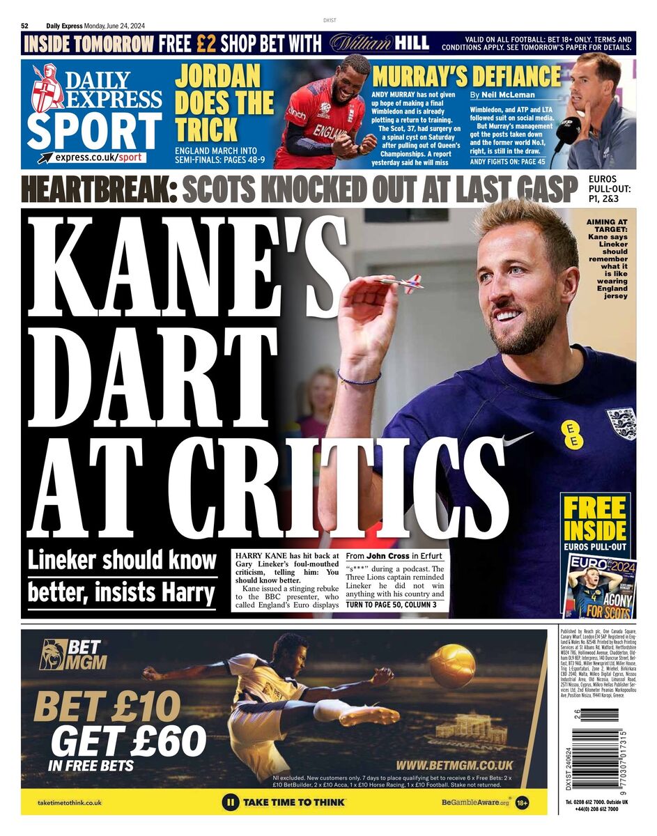 روزنامه اکسپرس| دارت کین به منتقدان روزنامه اکسپرس| دارت کین به منتقدان