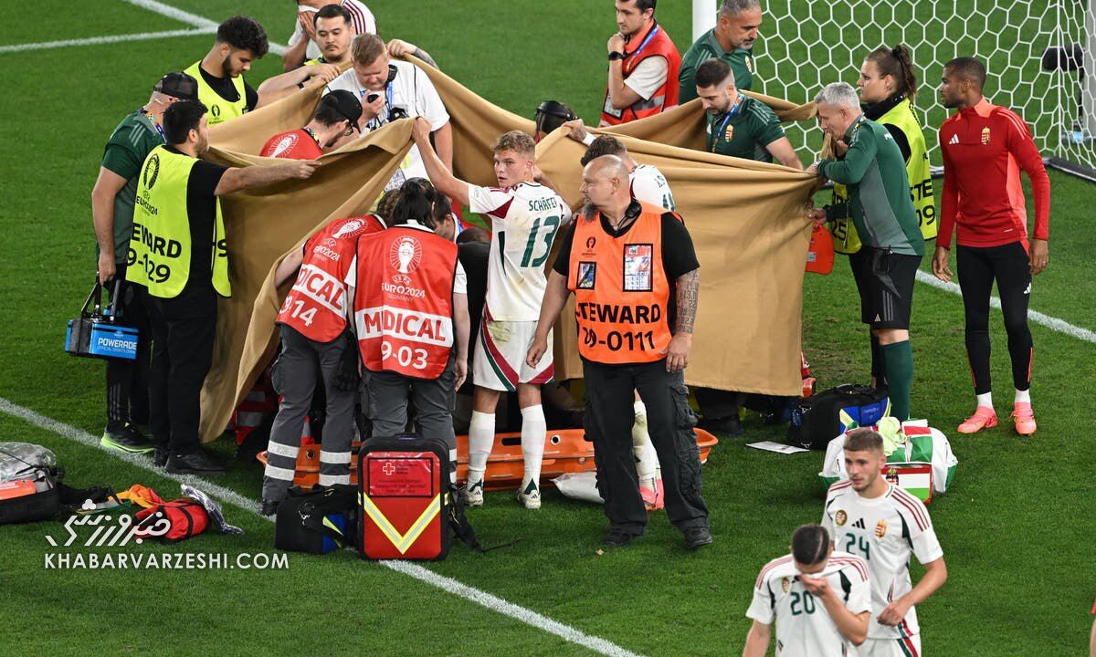 لحظات هولناک در یورو ۲۰۲۴؛ تراژدی اریکسن به شکل دیگر تکرار شد/ کار ستاره مجارها به اتاق عمل کشیده شد؛ برای او دعا کنید +تصاویر