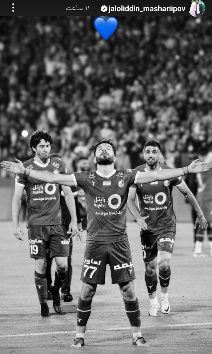 پیام ماشاریپوف برای هواداران استقلال +عکس