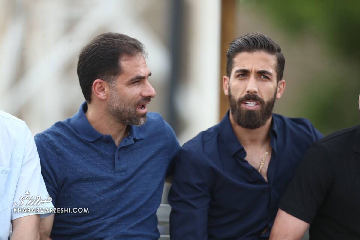 عکس| مدافع پرسپولیس تماشاگر بازی تیم ملی