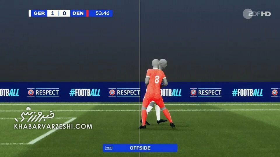 جزئیات تازه درباره جنجالیترین صحنه دیدار آلمان - دانمارک/ گل دینامیتها چرا آفساید اعلام شد؟ +عکس