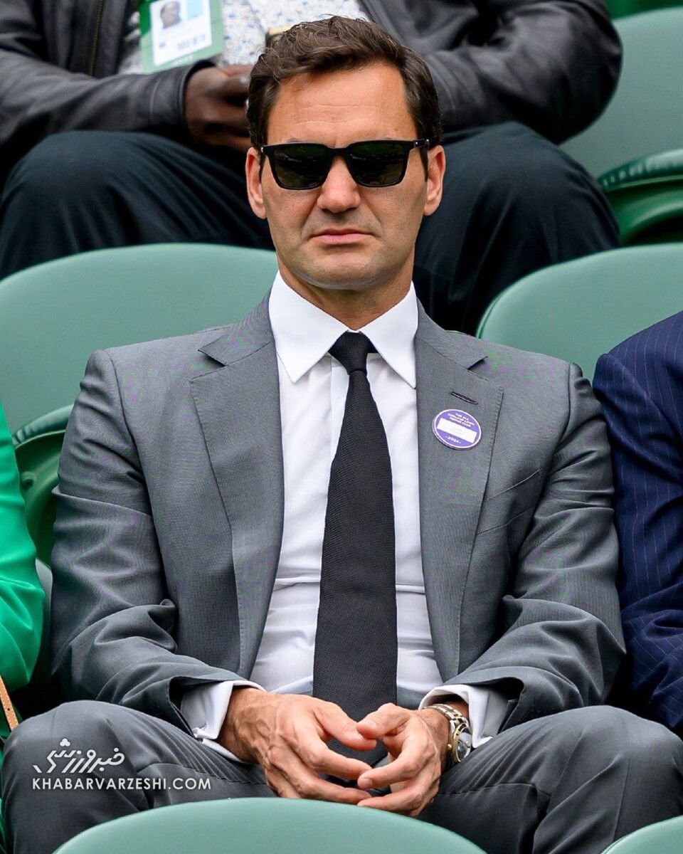 عکس| کری هوادار سوئیسی با کمک راجر فدرر افسانهای