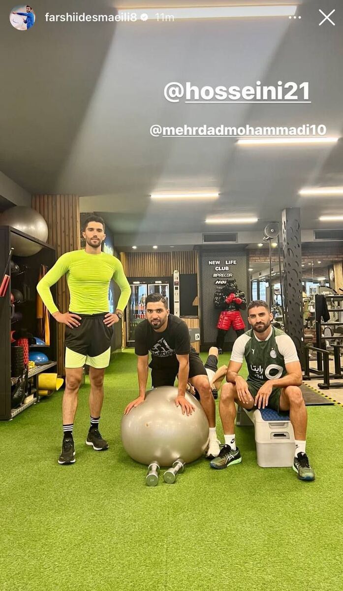 عکس| حسین حسینی درکنار استقلالیها تمریناتش را استارت زد