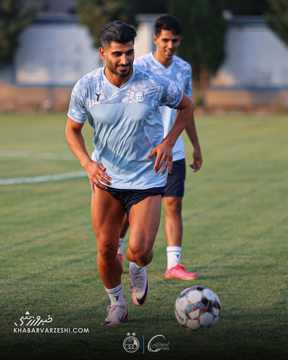 تصاویری از تمرین امروز تیم فوتبال استقلال/ ۲ آبیپوش همچنان قهرند!