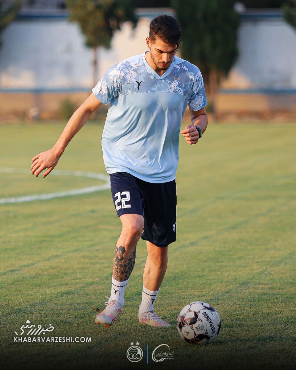 تصاویری از تمرین امروز تیم فوتبال استقلال/ ۲ آبیپوش همچنان قهرند!