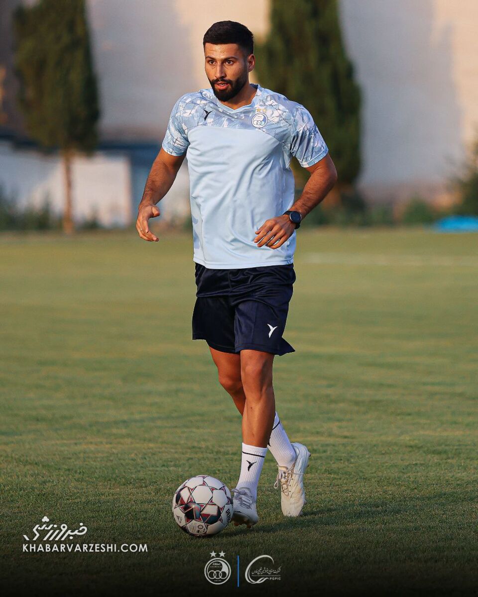 تصاویری از تمرین امروز تیم فوتبال استقلال/ ۲ آبیپوش همچنان قهرند!