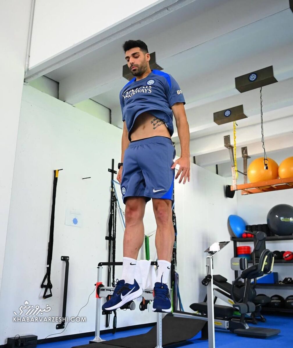 اولین تمرین مهدی طارمی با پیراهن اینتر +عکس