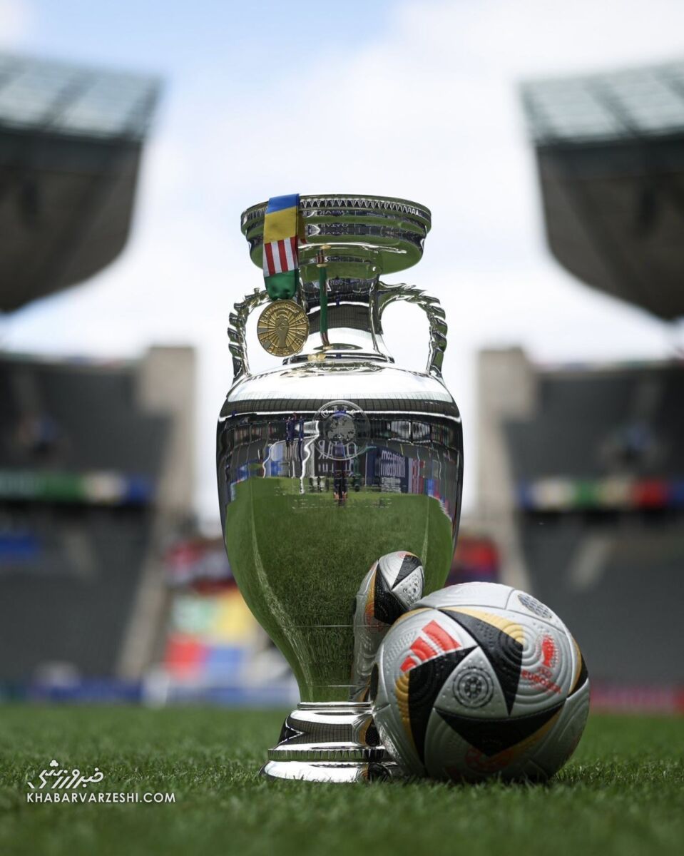 عکس| رونمایی از جام و مدال قهرمانی یورو ۲۰۲۴