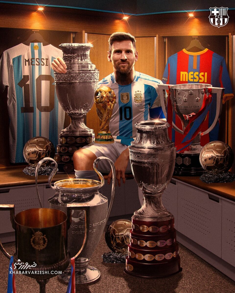 بارسلونا مسی را فراموش نمیکند؛ تبریک خاص به لئو +عکس