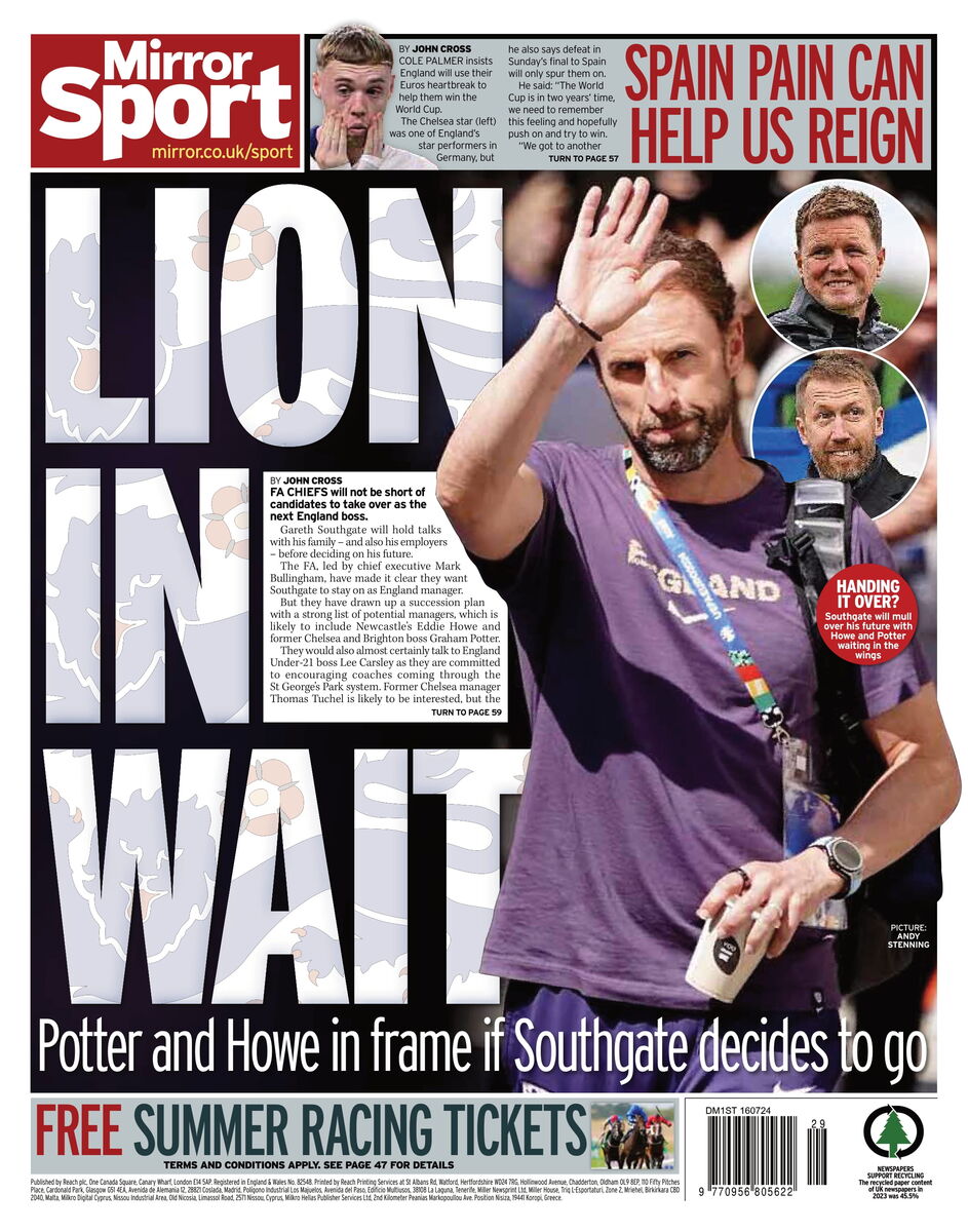 روزنامه میرر| شیر در انتظار روزنامه میرر| شیر در انتظار