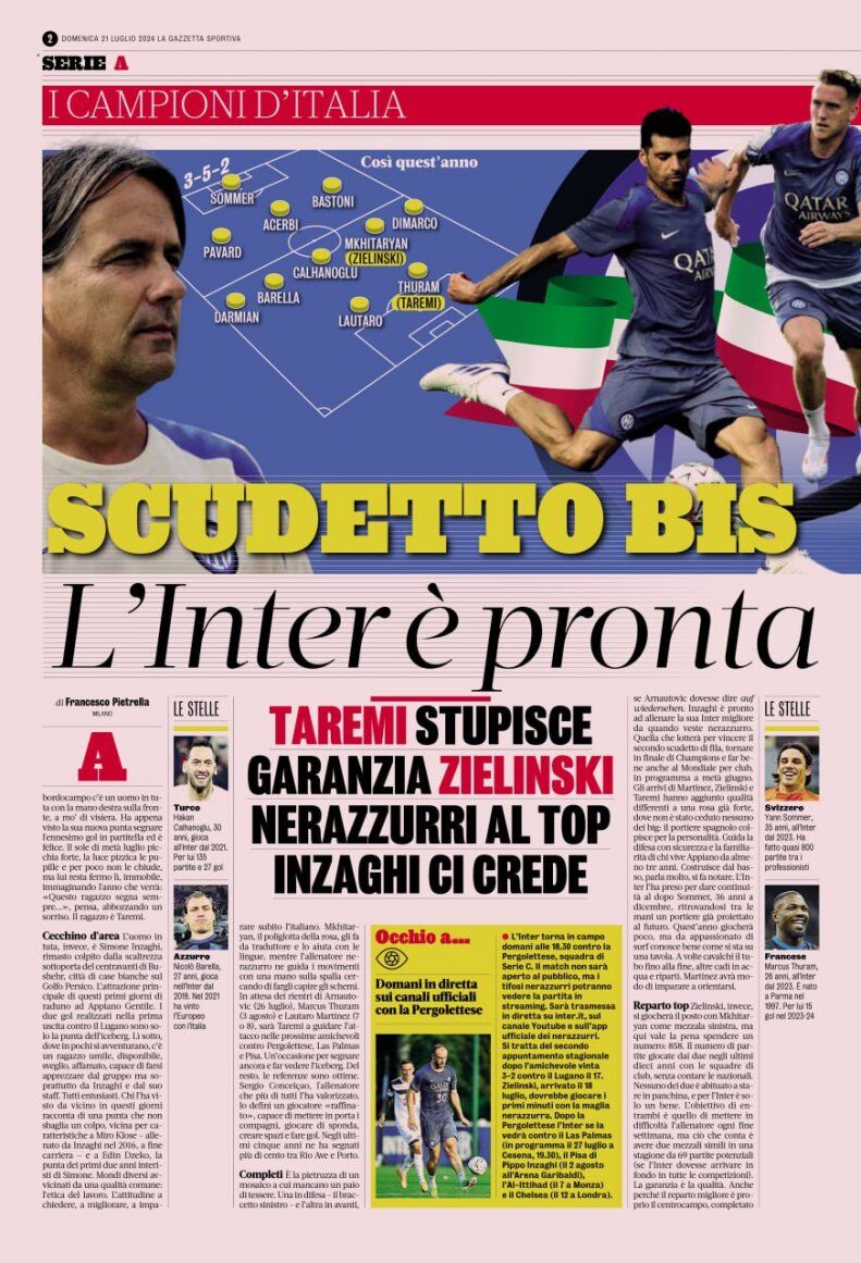 رضایت اینزاگی از طارمی: این پسر همیشه گل میزند