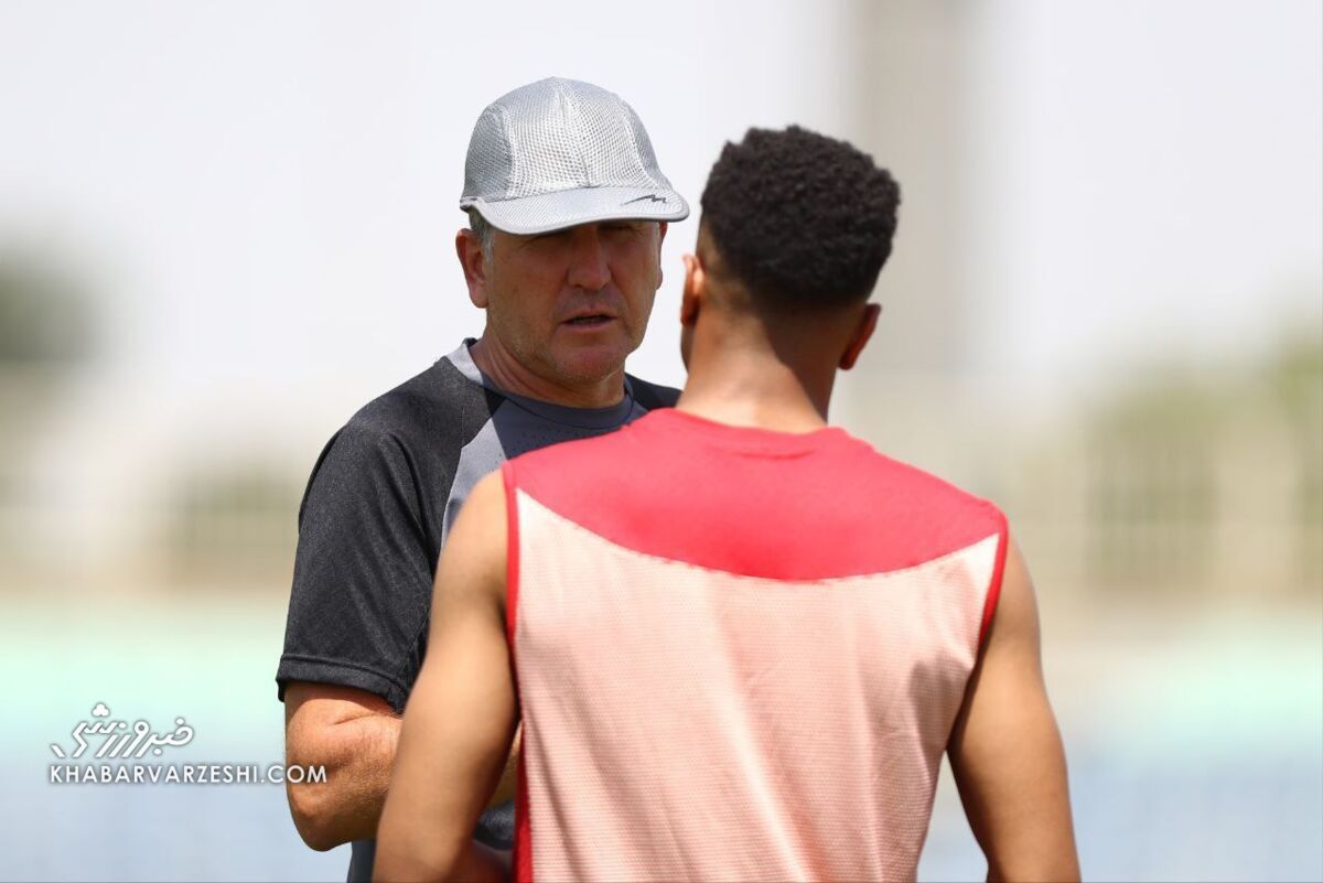 اولین حضور ستاره مراکشی در تمرین پرسپولیس +عکس
