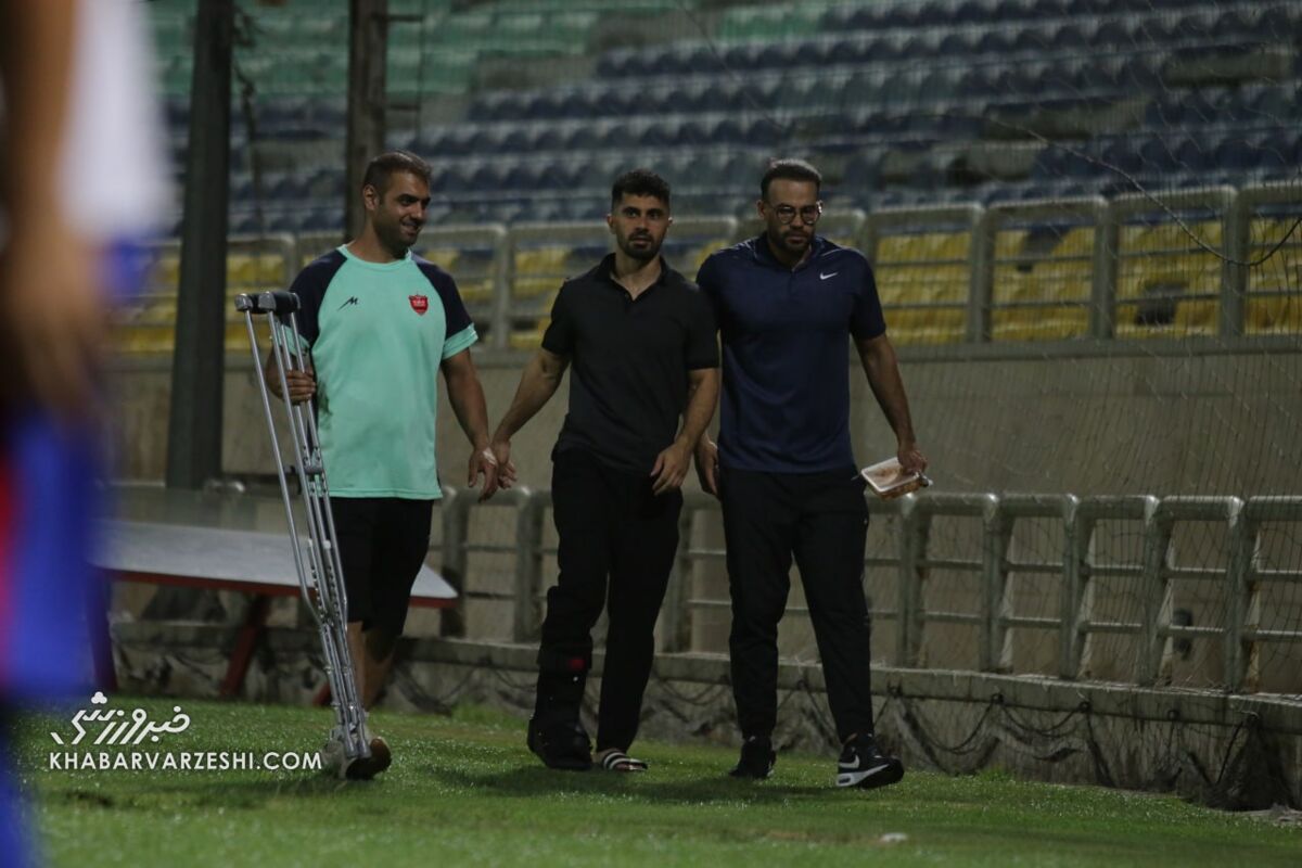 عکس| وضعیت عالیشاه بعد از شکستگی دو انگشت/ کاپیتان با آتلپا دیده شد