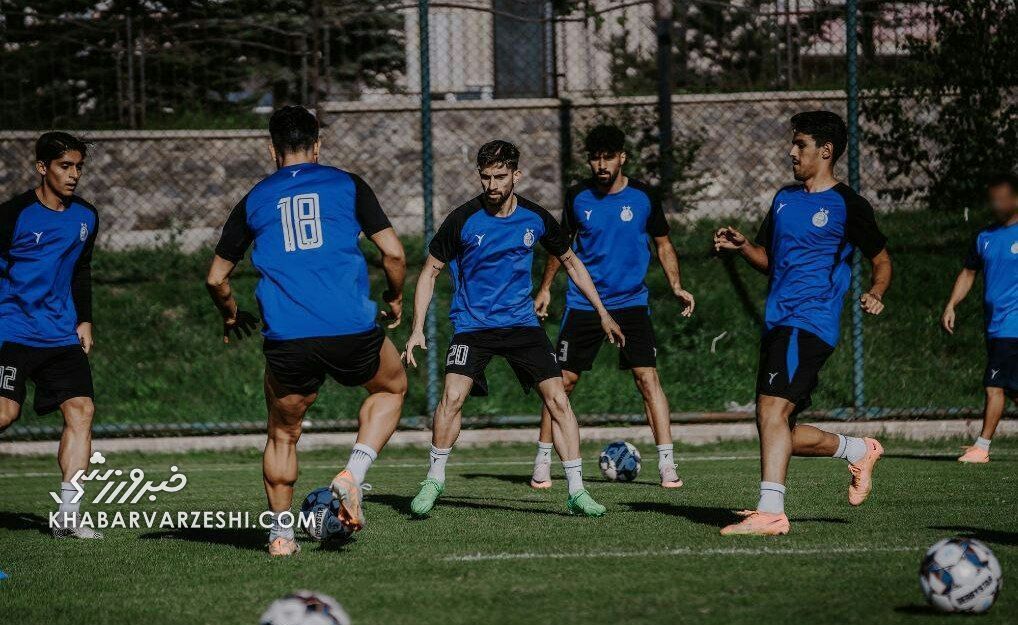 عکس| آمادگی بازیکن جدید استقلال در تمرین با عضلات خیرهکننده
