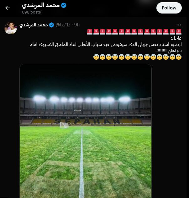 انتقاد اماراتیها از چمن نقش جهان در شبکههای اجتماعی +عکس