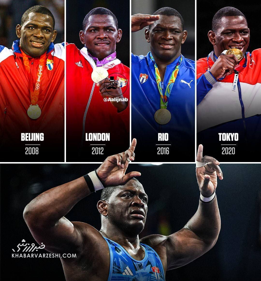 غول کوبایی در تاریخ المپیک جاودانه شد/ لوپز افسانهای با پنجمین طلا خداحافظی کرد