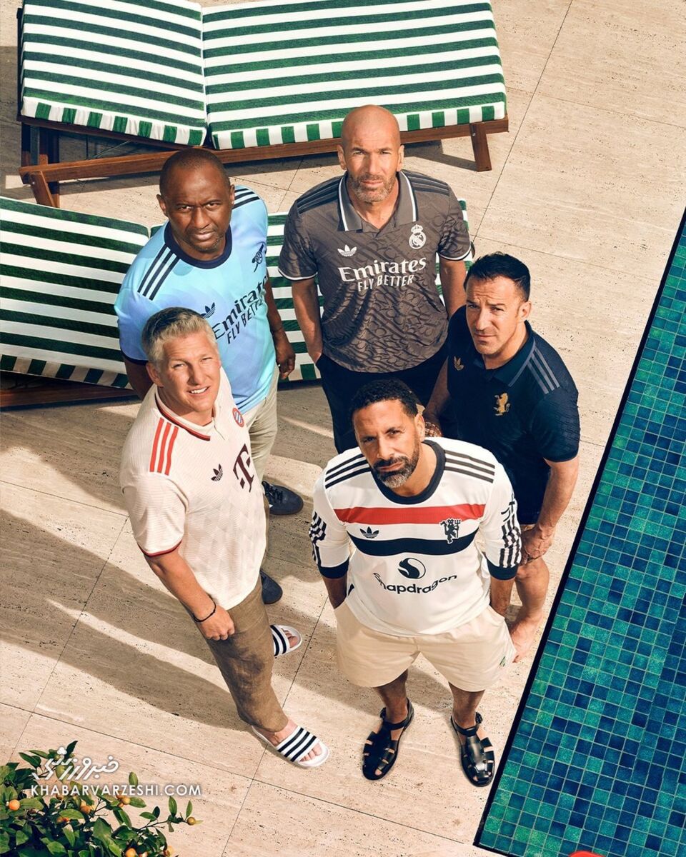 اسطورهها در کنار یکدیگر/ حرکت جالب آدیداس برای معرفی کیت سوم باشگاهها +تصاویر