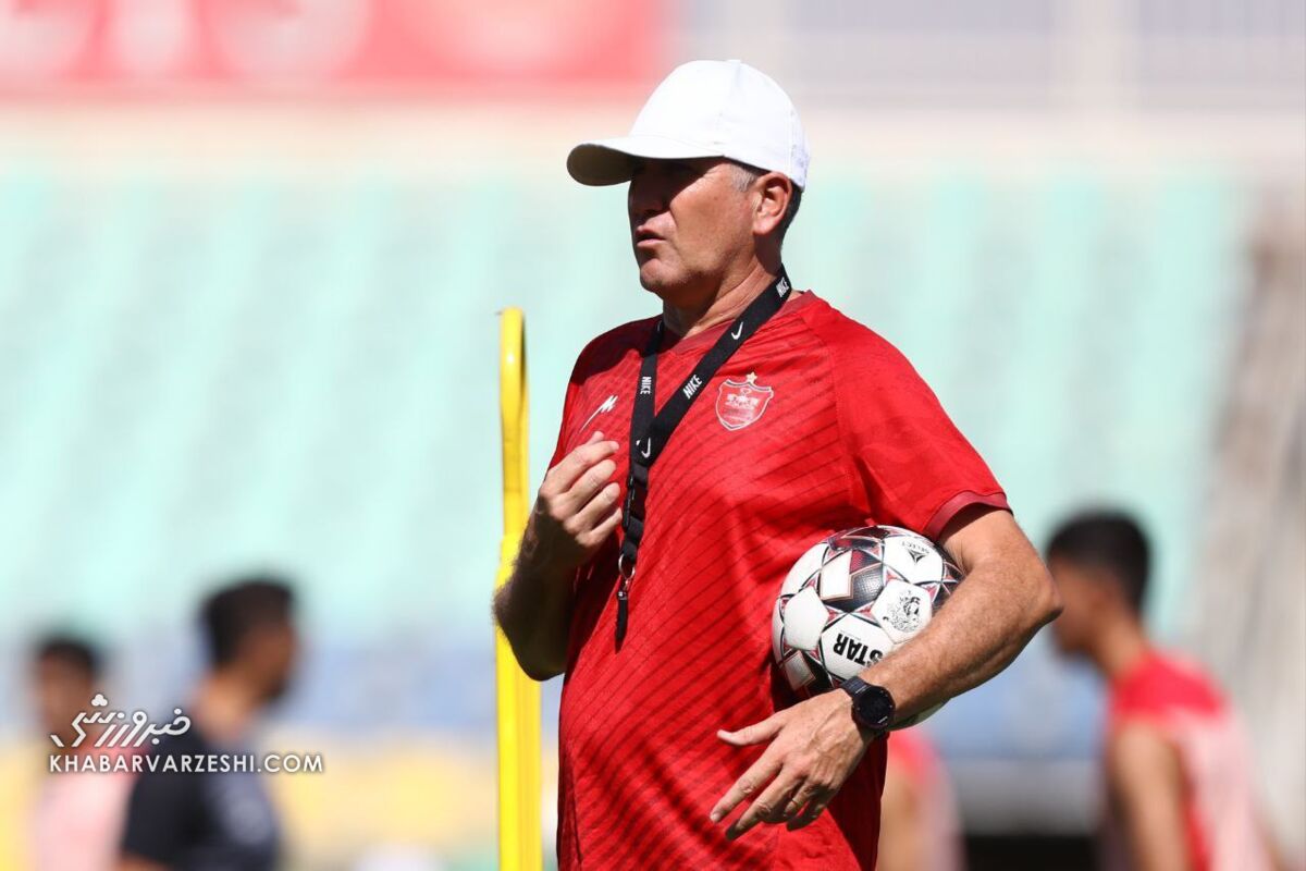 چالش گاریدو برای بازیکنان پرسپولیس در آخرین تمرین/ سرخها بمب روحیه شدند +عکس
