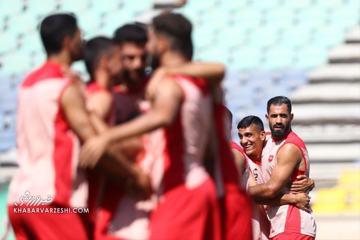 چالش گاریدو برای بازیکنان پرسپولیس در آخرین تمرین/ سرخها بمب روحیه شدند +عکس