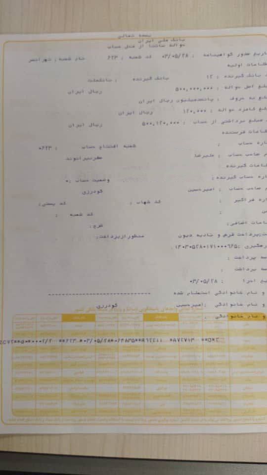 عکس| بیرانوند برای فرار از محرومیت سند رو کرد