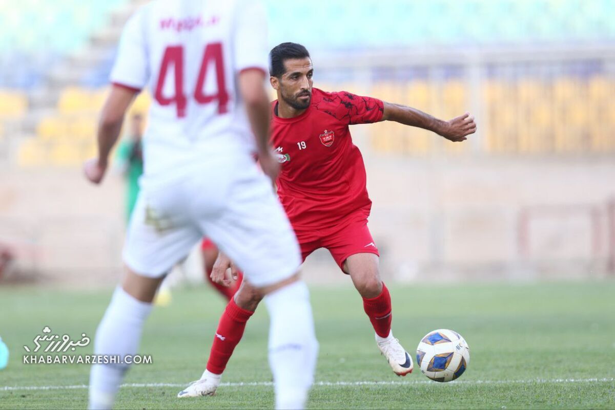 موتور خط حمله پرسپولیس مقابل نساجی روشن شد/ پیروزی سرخها با گلزنی علی و عیسی +عکس